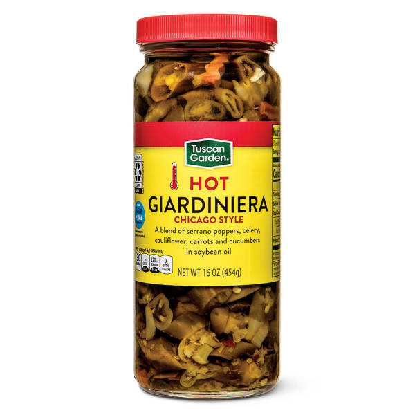 Tuscan Garden Hot Giardiniera, 16 fl oz