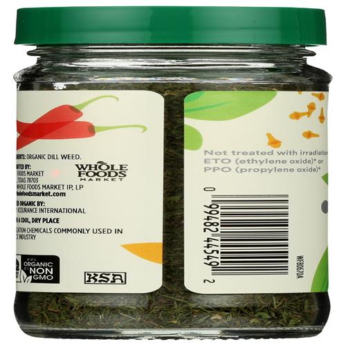 Whole Foods Market, Organic Dill Weed, 0.46 Oz