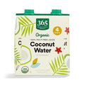 Whole Foods Market, Organic Coconut Water, 100% Pulp-Free Juice, 16.9 Fl Oz Per Carton, Pack Of 4