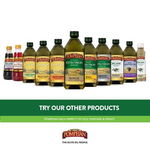 Pompeian 100% Grapeseed Oil, Light And Subtle Flavor, Perfect For High-Heat Cooking, Deep Frying And Baking, 24 Fl. Oz.