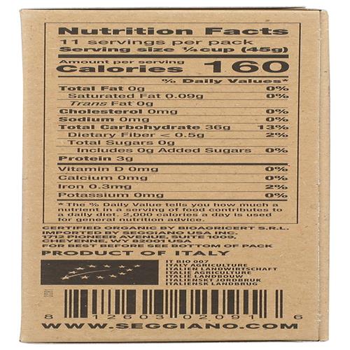 Seggiano Organic Carnaroli Risotto Rice, 17.6 Oz