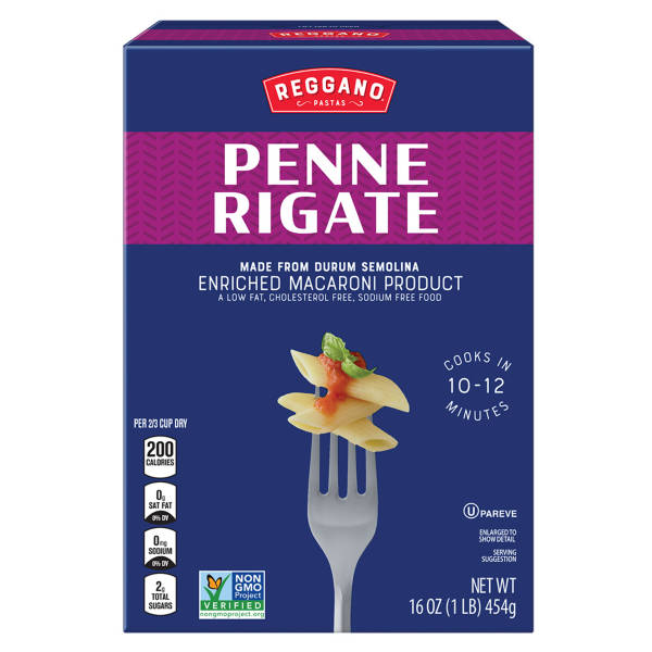 Reggano Penne Rigate Pasta, 16 oz