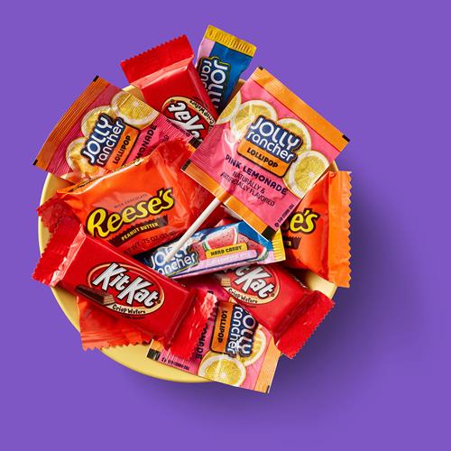 Jolly Rancher, Kit Kat And Reeses Assorted Flavored Snack Size, Candy Party Pack, 34.19 Oz