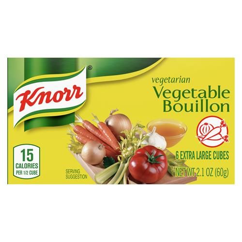 Knorr Cube Bouillon, Vegetable, 6 Cubes, 2.1 Oz