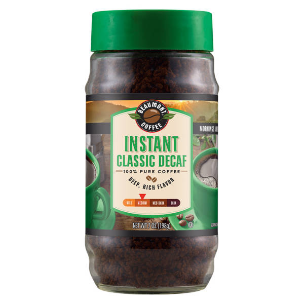 Beaumont Decaffeinated Instant Coffee, 7 oz