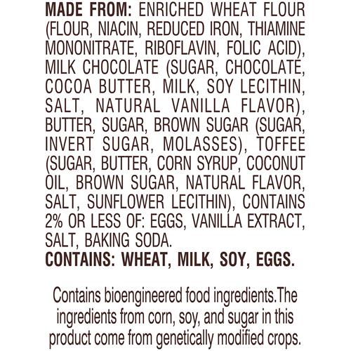 Pepperidge Farm Farmhouse Thin & Crispy Toffee Milk Chocolate Cookies, 6.9 Ounce Bag