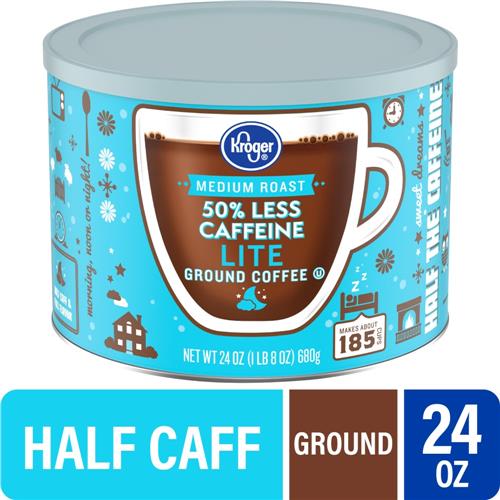 Kroger Half Caff Medium Roast Ground Coffee 24 oz