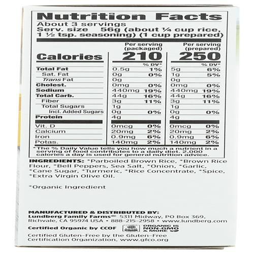Lundberg Family Farms, Mix Rice Whole Grain Yellow Organic, 6 Ounce