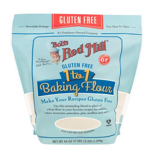 Bobs Red Mill Gluten Free 1 To 1 Baking Flour, 44Oz (Pack Of 1) - Non Gmo, Vegan, Kosher