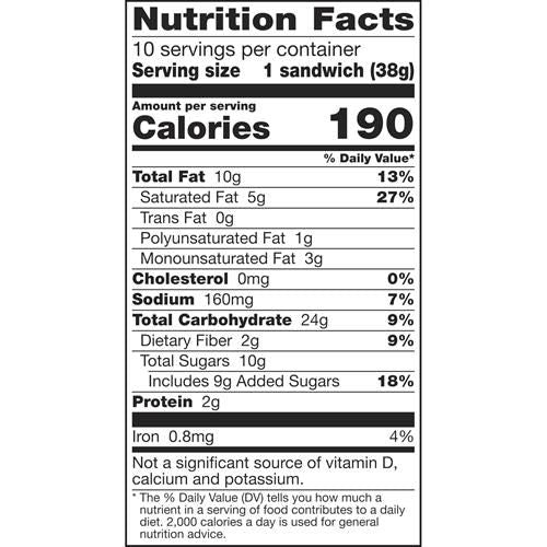 Nature Valley Biscuit Sandwiches, Coconut Butter, Snack Value Pack, 10 Ct, 13.5 Oz