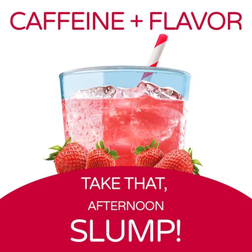 Crystal Light Sugar-Free Wild Strawberry Drink Mix With Caffeine (10 On-The-Go Packets)