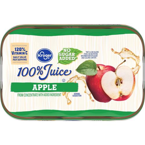 Kroger No Sugar Added 100% Apple Juice 6 ct / 8 fl oz