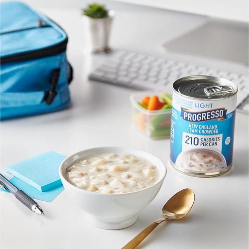 Progresso Light, New England Clam Chowder Soup, Gluten Free, 18.5 Oz.