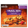 Millville Fruit  and Nut Trail Mix Chewy Granola Bars, 6 count