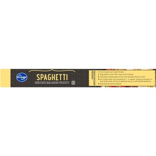 Kroger Spaghetti Pasta 16 oz