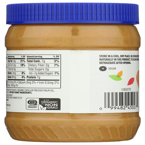 Whole Foods Market Organic Crunchy Peanut Butter, 16 Oz