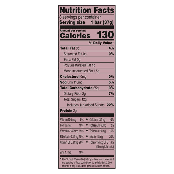 Millville Mixed Berry Fruit and Grain Cereal Bars, 8 count