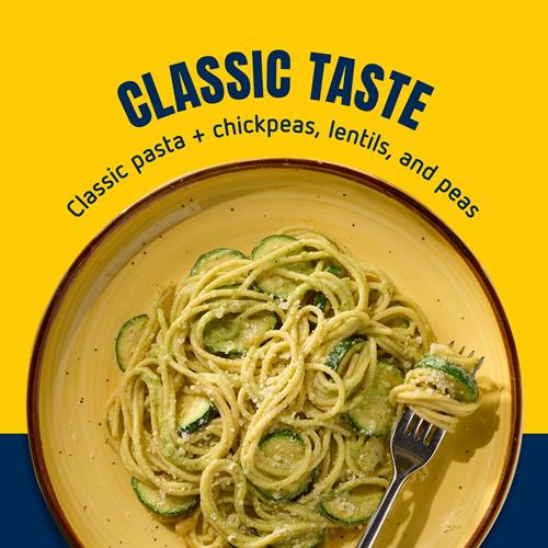 Barilla Protein+ (Plus) Spaghetti Pasta, 14.5 Ounce - Plant Based Pasta - Made From Lentils, Chickpeas & Peas - Non-Gmo, Kosher Certified And Vegan
