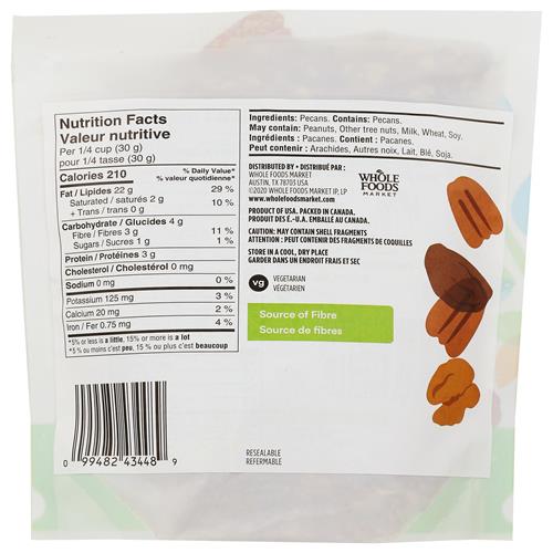 Whole Foods Market, Chopped Pecans, 8 Ounce