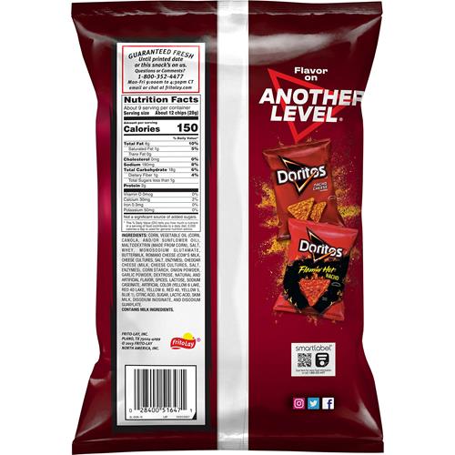 Doritos Tortilla Chips Spicy Nacho, 9.25 Oz
