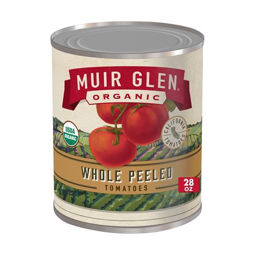 Muir Glen Organic, Whole Peeled Tomatoes, 28 Ounce