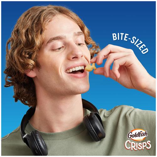 Goldfish Crisps Salt & Vinegar Flavored Baked Chip Cracker Snacks, 6.25 Oz Bag