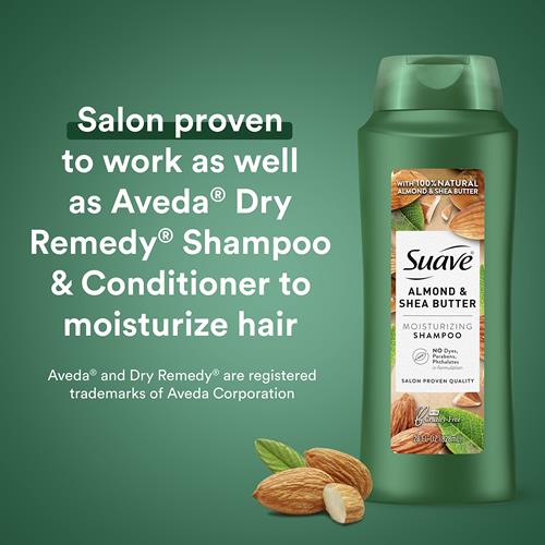Suave Professionals Moisturizing Shampoo For Dry Hair Almond And Shea Butter Paraben-Free And Dye-Free 28 Oz