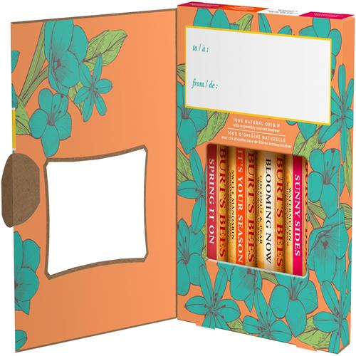 Burts Bees Gifts Ideas - Just Picked Lip Balm Set, Pomegranate, Watermelon, Sweet Mandarin, Coconut & Pear, Natural Origin Lip Treatment, 4 Tubes, 0.15 Oz.