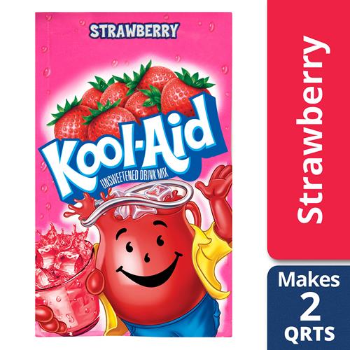 Kool-Aid Unsweetened Caffeine Free Strawberry Zero Calories Powdered Drink Mix 1 Count Pitcher Packet