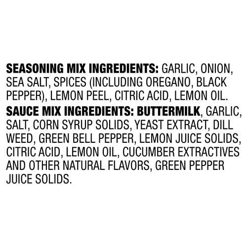 Mccormick Greek Style Gyro Seasoning With Tzatziki Sauce Mix, 1.5 Oz