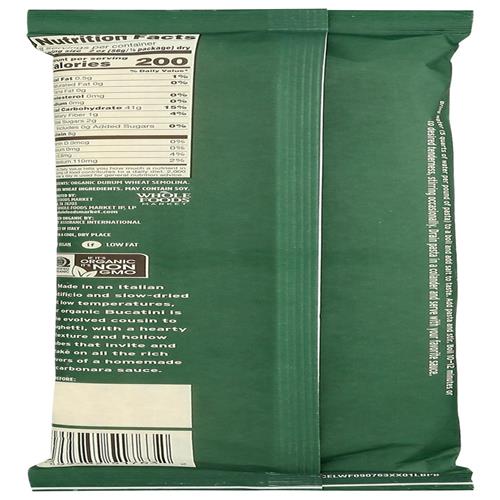 Whole Foods Market, Organic Bucatini, 16 Ounce