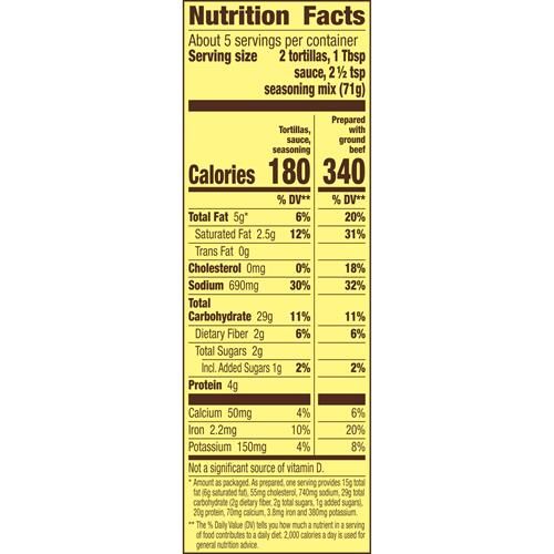 Old El Paso Soft Taco Dinner Kit, 12.5 Oz.