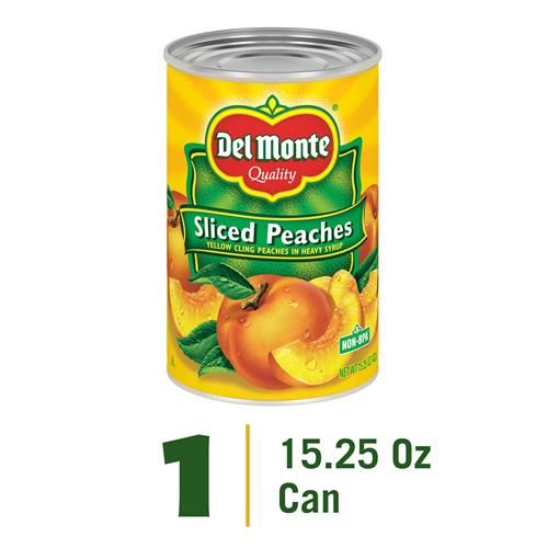 Del Monte Yellow Cling Sliced Peaches, 15.25 Oz