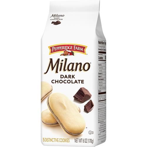 Pepperidge Farm Milano Dark Chocolate Cookies, 6 Oz Bag (15 Cookies)