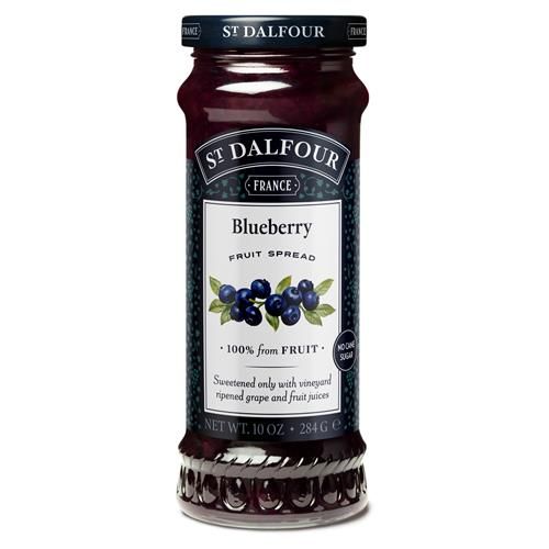 St. Dalfour Blueberry Fruit Spread - 10Oz - 100% From Fruit, No Artificial Ingredients, Non-Gmo, No Cane Sugars, All Natural, Made In France