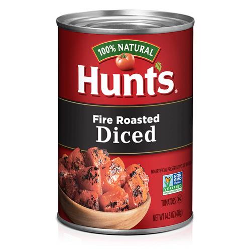 Hunts Fire Roasted Diced Tomatoes, Keto Friendly, 14.5 Oz