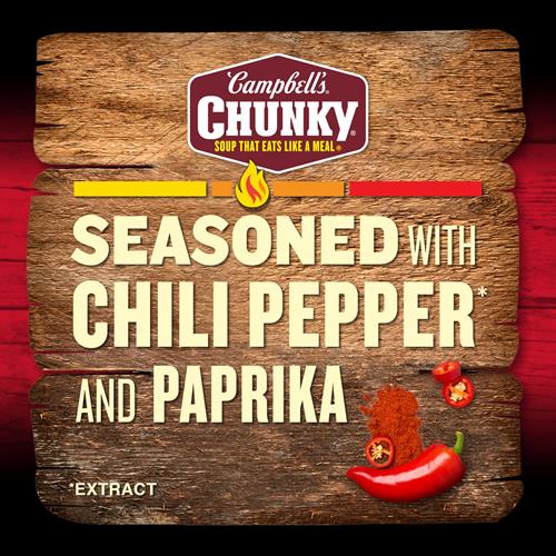 Campbells Chunky Soup, Spicy Chicken Noodle Soup, 18.6 Oz Can