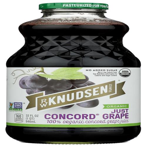 R.W. Knudsen Organic Just Concord Grape Juice, 32 Fz