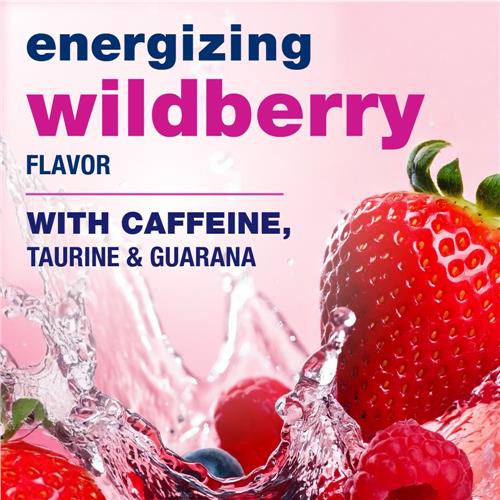 Kroger Energy Zero Sugar Wildberry Drink Mix Packets 30 packets / 0.18 oz