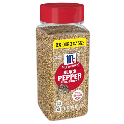 Mccormick Pure Ground Black Pepper, 6 Oz