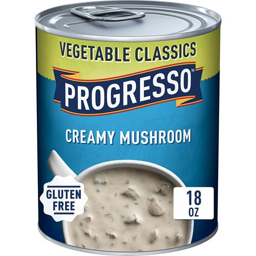 Progresso Vegetable Classics, Creamy Mushroom Canned Soup, Gluten Free, 18 Oz.