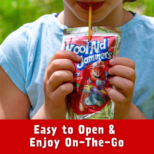 Kool-Aid Jammers Cherry Flavored 10 Ct Box, 6 Fl Oz Pouches