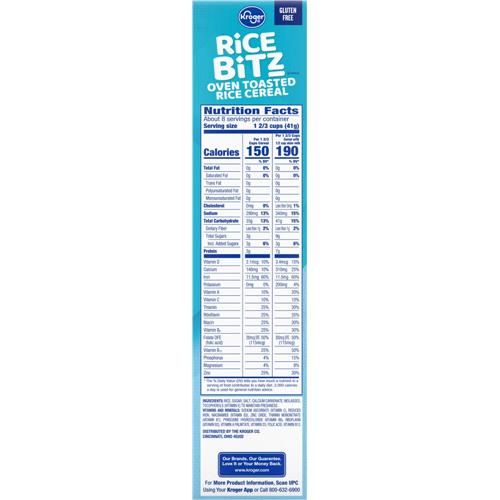 Kroger Rice Bitz Cereal 12 oz