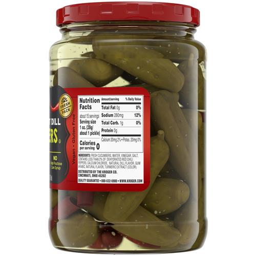 Kroger Zesty Hot Dill Zingers 24 fl oz