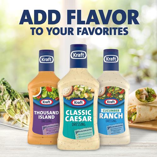 Kraft Salad Dressing, Caesar, 16 Oz