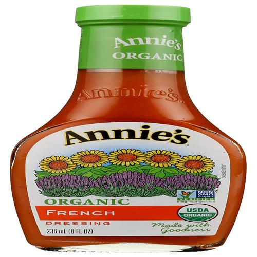 Annies Organic French Salad Dressing, Vegan, Non-Gmo, 8 Fl Oz