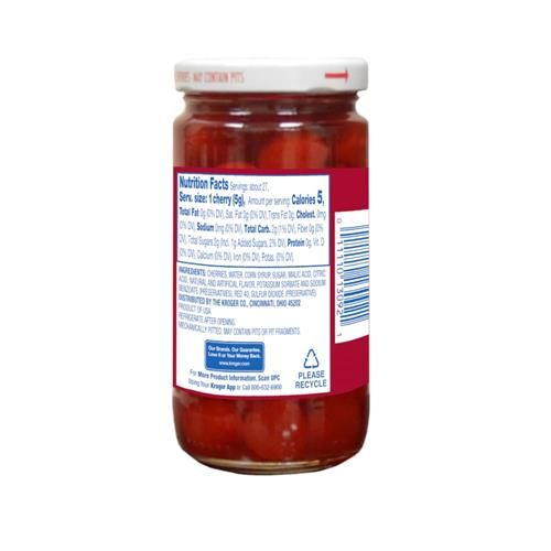 Kroger Maraschino Cherries with Stem 10 oz