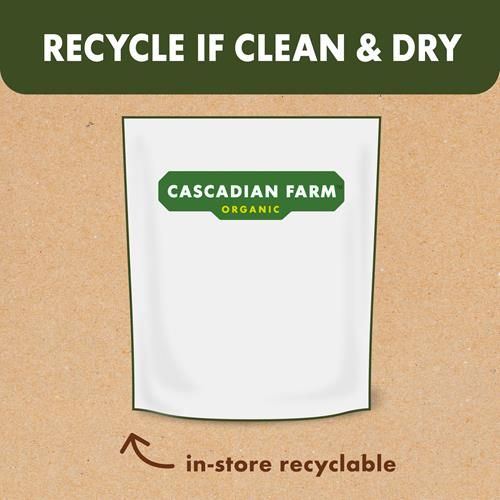 Cascadian Farm Organic Granola With No Added Sugar, Blueberry Vanilla Cereal, Resealable Pouch, 11 Oz.