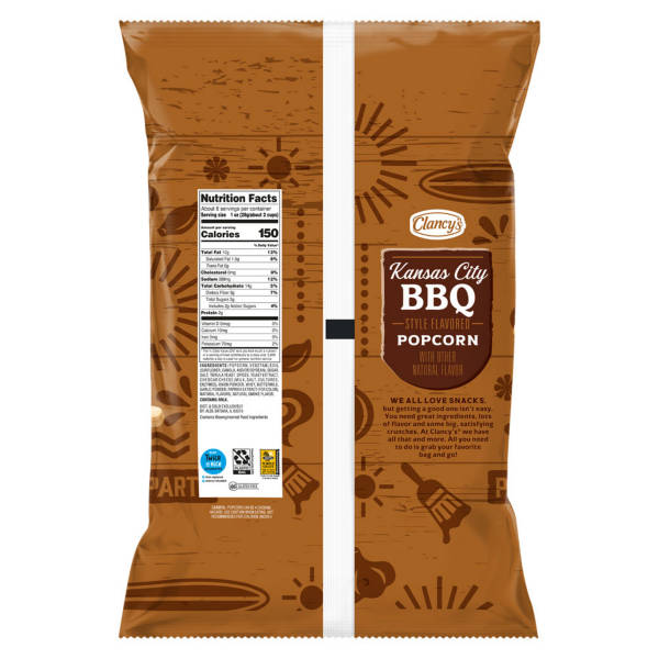 Clancy's Kansas City Style BBQ Popcorn - 6 oz