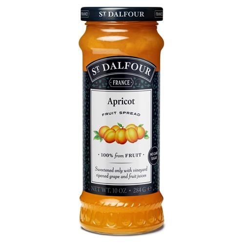 St. Dalfour Apricot Fruit Spread - 10Oz - 100% From Fruit, No Artificial Ingredients, Non Gmo, No Cane Sugars, All Natural, Made In France